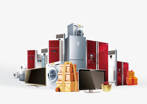 淘寶家電素材背景PNG免摳素材 新圖網為您的家用電器設計添彩